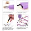 Hot Fix Applicator with 7 Tips Iron Rings Energy Saving Metal   Hot Fix NaMachine for Clothes Purple