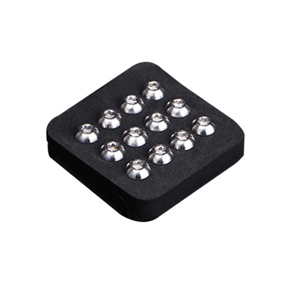 12pcs Fixed Screw M5x10 Titanium Alloy Exquisite Workmanship Mountain Bike T25 Torx Brake Disc Screw