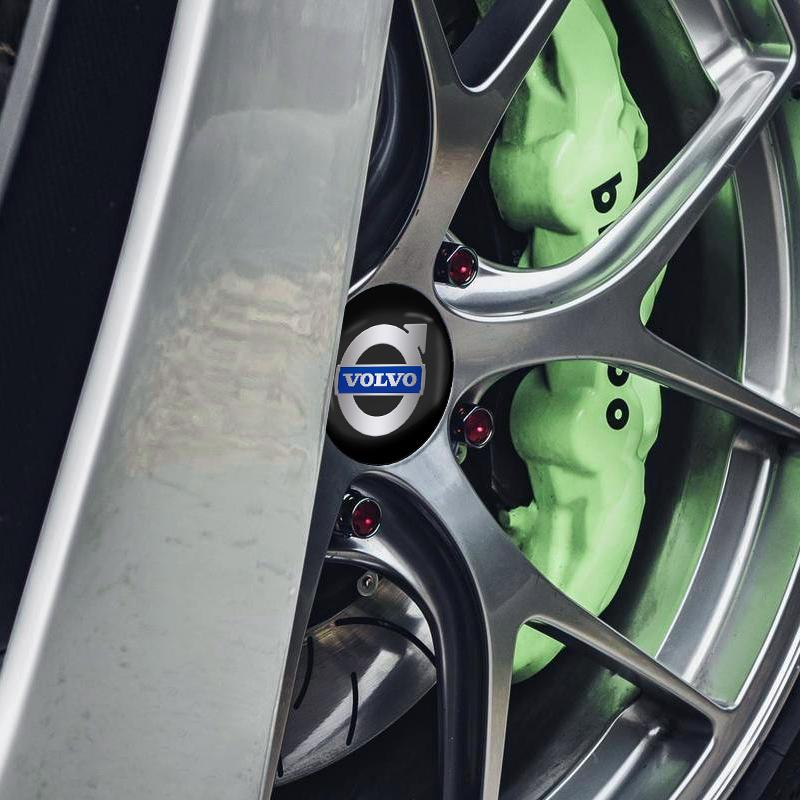 4 шт. 56 мм Наклейки на центральные колпачки колес автомобиля Для Volvo Rdesign AWD C30 C70 S40 S60 S70 S80 S90 V40 V50 V60 V70