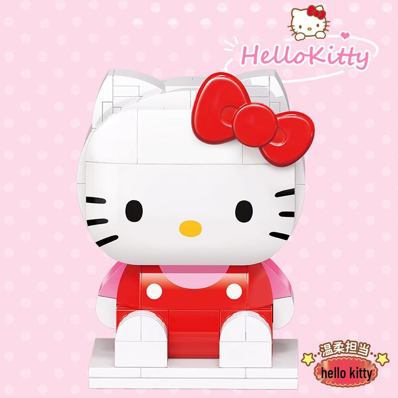 Hello Kitty Cinnamoroll Hamburger & Ice Cream Truck Building Blocks Toy