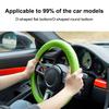 Универсальный автомобильный нескользящий силиконовый чехол на руль эластичная текстура D-образные чехлы на руль аксессуары для украшения автомобиля