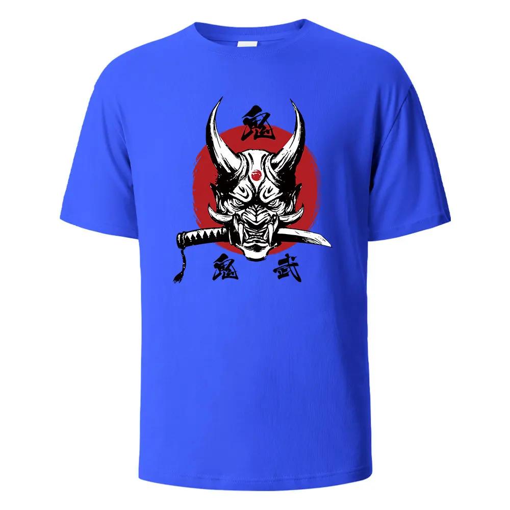 Onimusha Графический принт Мужские футболки 100% хлопок дышащие удобные топы для мужчин Летние свободные мужские топы harajuku Мужская одежда