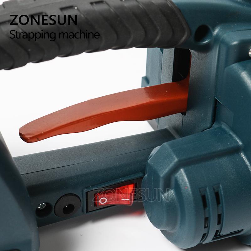 ZONESUN ZS-JDC16 13мм-16мм ПЭТ ПП Пластиковая обвязочная машина Инструменты Аккумуляторная лентообвязочная машина С 2 аккумуляторами