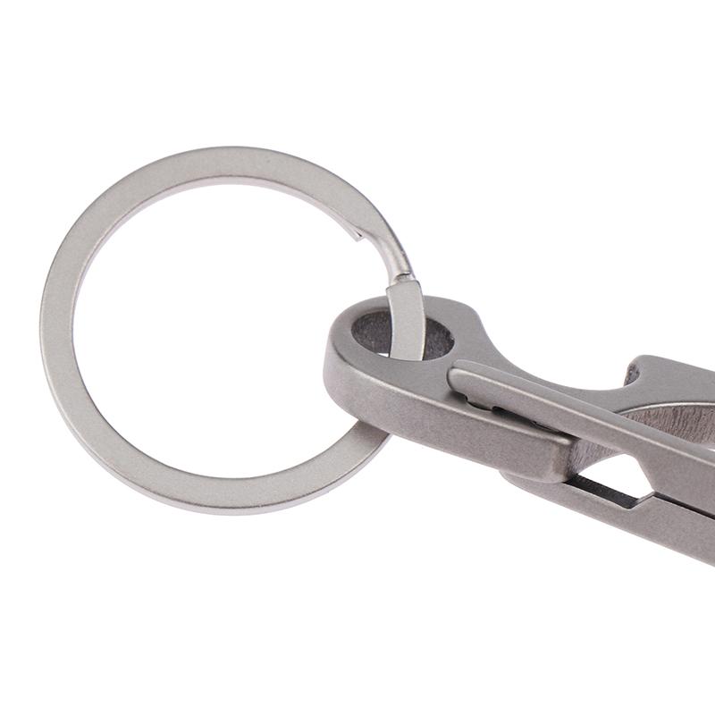 1 шт. Карабин из титанового сплава, многофункциональный брелок, уличная поясная подвесная цепочка, кольцо-пряжка, открывалка для пивных бутылок, EDC-инструмент
