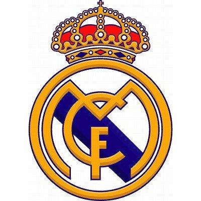 Наклейка Real Madrid [st092] Красный Эмблема Форма 8,9 x 6,5 см