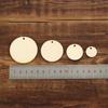 Natural Round Shape Slice Laser Cut Wood DIY Craft Wooden Ornament Wood Piece Hanging Pendant