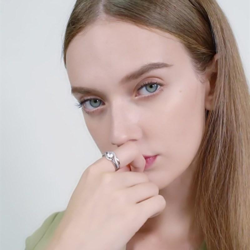 Роскошные кольца из стерлингового серебра S925 пробы с бриллиантами для женщин, свадебное помолвочное кольцо с цирконием класса AAA, ювелирное подарочное женское кольцо