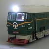Retro Diecast Dongfeng Locomotive Train Pull Back with LED Sound Kids Toy