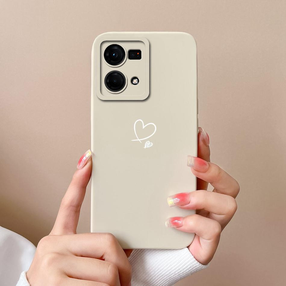 For Oppo F21 F21S Pro 4G 5G Phone Case New Fashion Liquid Silicone Camera Protection Back Cover For Oppo F 21 S Pro Funda Bumper