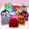 Hip Hop Letter Y2k Beanie Hat With Warm Acrylic Fabric For Streetwear And Fall Outdoor Activities