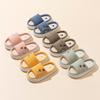 Children's Linen Girls Boys Spring Autumn Summer Non-slip Cloth Bottom Home Household Indoor Baby Shoes Parent-child Adult