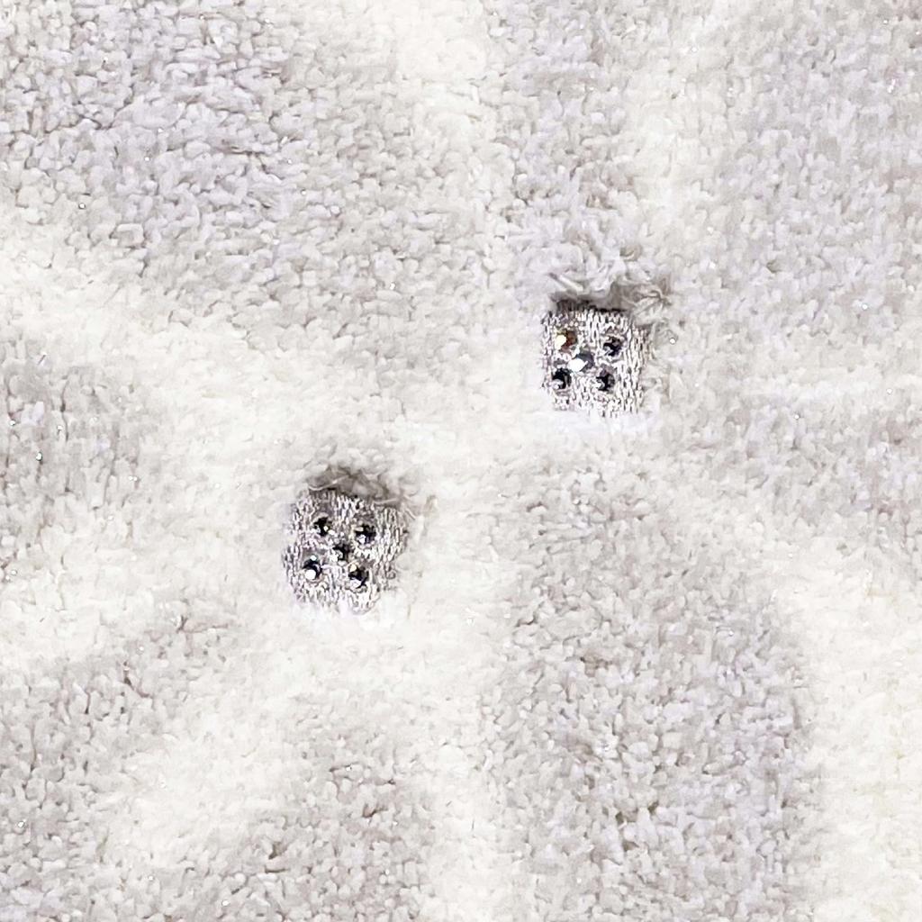 Senko NYNAS Grand Toilet 70 x 70 Ivory with Elegant 35717 Mat, approx. cm, Rhinestones, Design,