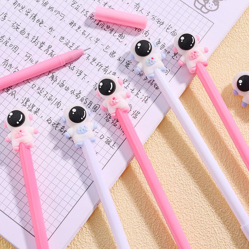 20 Pcs Creative Cartoon Astronaut Neutral Pen Student Cute Examination Signature Pen Ins Girl Heart Stationery Back To School