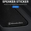 Car Styling 3D Aluminum Speaker Audio Stickers Badge Emblem Decal For Mercedes Benz AMG W124 W202 W203 W204 W210 W211