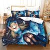 3D современный японский мультфильм аниме фильм милая девушка сексуальный 3 шт полиэстер постельное белье комплект пододеяльник и 2 шт наволочка
