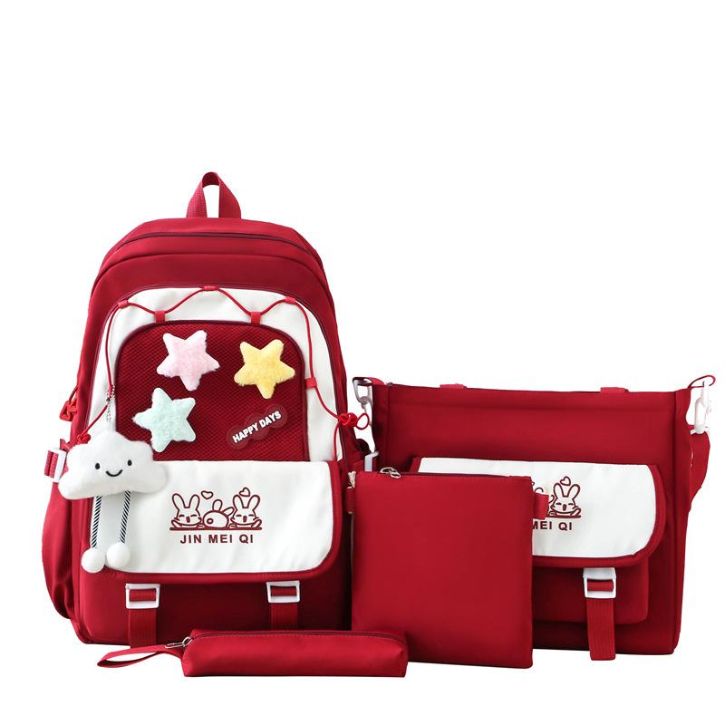 New Schoolbags Fashionable and Trendy Burden Reduction and Spine Protection Backpack