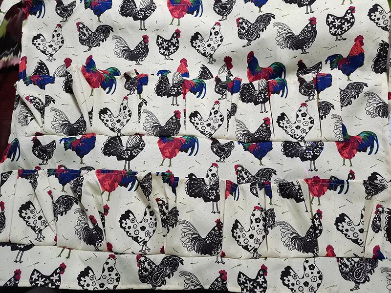 Canvas Egg Collecting Apron: Half-Body, Multi-Pocket Design for Adults and Children