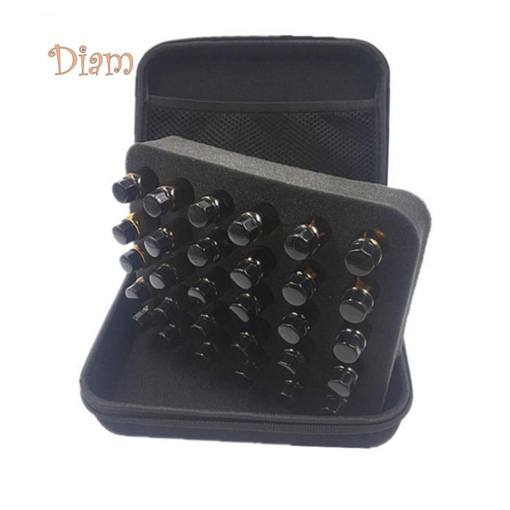 Elens Store Portable 10/15ml Essential Oil Holder Case Travel Storage Bag for 30 Bottles