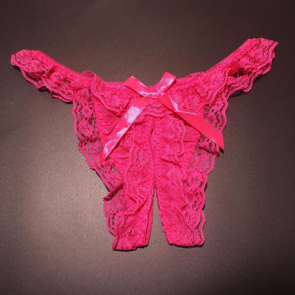 Женские сексуальные бесшовные сетчатые трусики-стринги с открытой промежностью - Соблазнительное летнее нижнее белье для пар