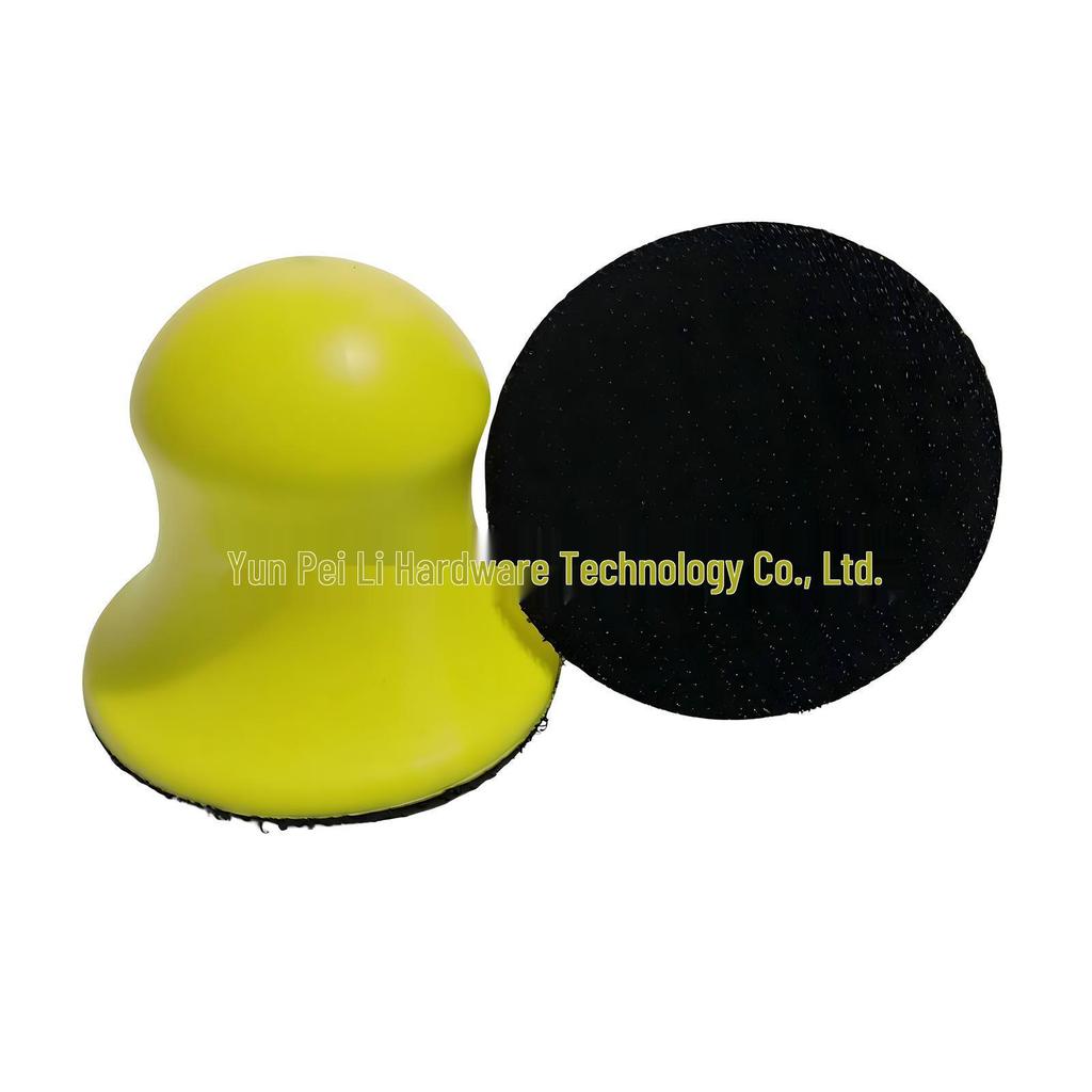 Round Hand Sanding Pad with Self-Adhesive Sandpaper for Car Polishing and Cleaning