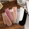 Winter Women's Thick Knitted Gloves Winter Edition Anti Cold and Anti Freezing Gloves Autumn and Winter Women