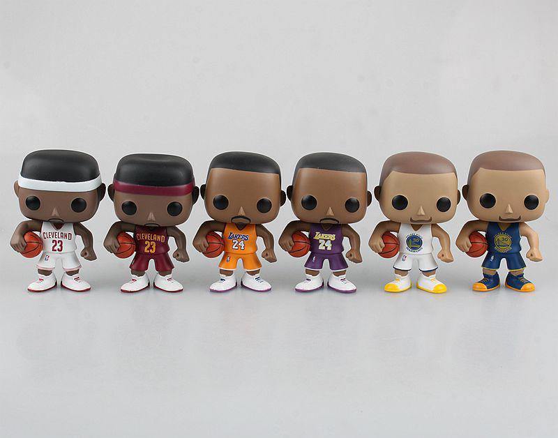 Basketball Kobe James Curry 10cm Vinyl Action Figure Toys