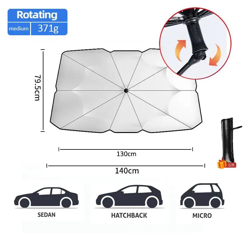 Car Sunshade Umbrella Front Windshield Sun Shade Foldable Protected Parasol Summer UV Protection universal Perfect for EU Summer