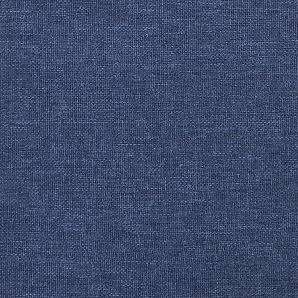 Footstool Blue 45 x 29.5 x 35 cm Fabric