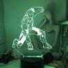 3D Ночник LED Мстители Железный Человек и Капитан Америка для детей