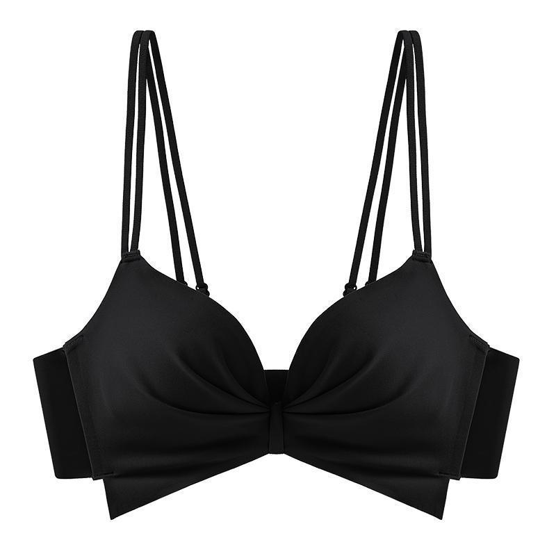 One-piece seamless underwear, small breasts gathered to show a large smooth surface without steel rings, traditional seamless gathered anti-sagging