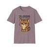 Unisex Softstyle T-Shirt Chibi Cat Humor I’m Judging Your Life Choices Cartoon