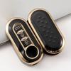 Golden Edge Key Case for Fiat 500 Bravo Iveco Daily Car Keys Protective Cover