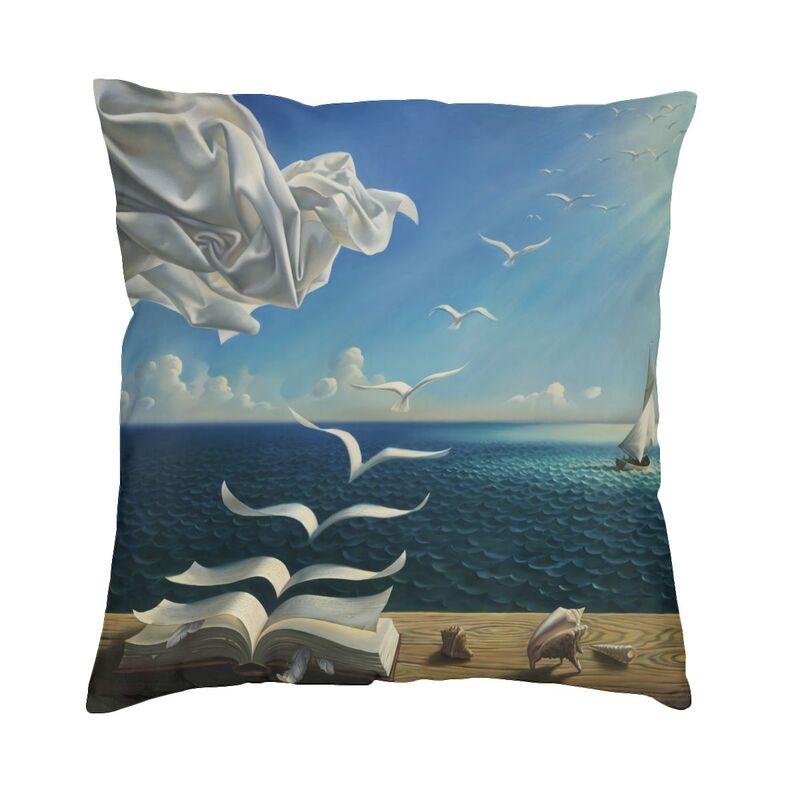 The Persistence Of Memory Cushion Cover 45X45Cm Salvador Dali Painting Art Velvet Cute Pillow Cases For Sofa Home Decor