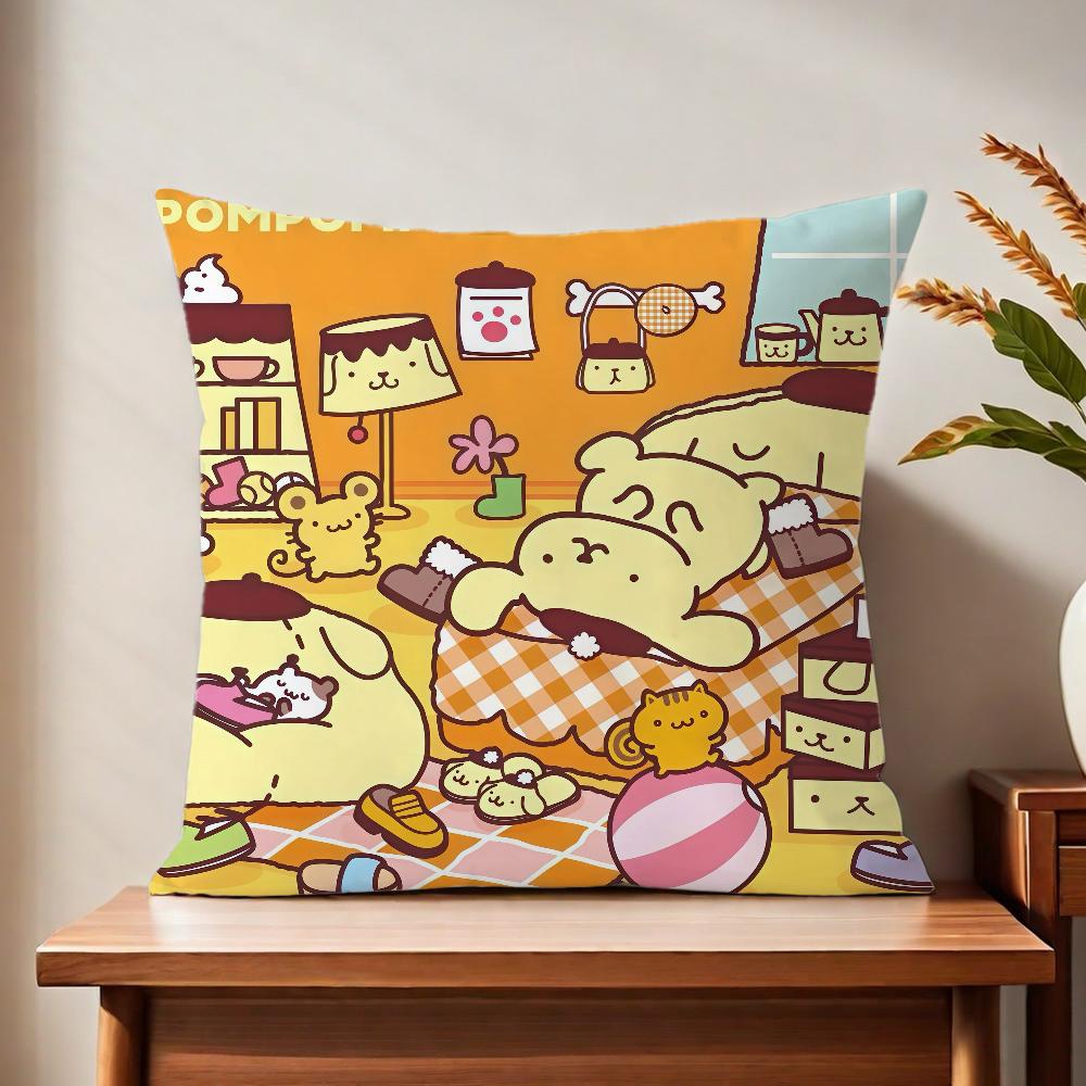 PPom CUTE PPom PPurin cushion cover For Pillow Printing Sofa Decoration Home Car Room Coffee Shop Office Nordic Simplicity