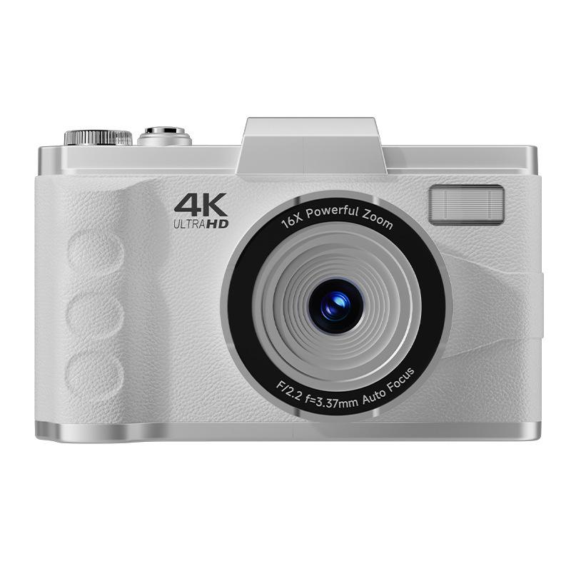 4K HD Retro Digital Camera, 64MP, Dual Lens, 16x Optical Zoom, Ideal for Student Photography