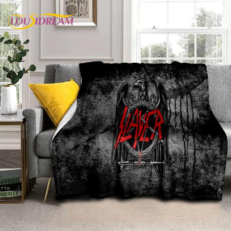 Пледы с изображением группы Slayer, Мягкие пледы для дома, спальни, кровати, дивана, пикника, путешествий, офиса, покрывало для отдыха, Детские пледы