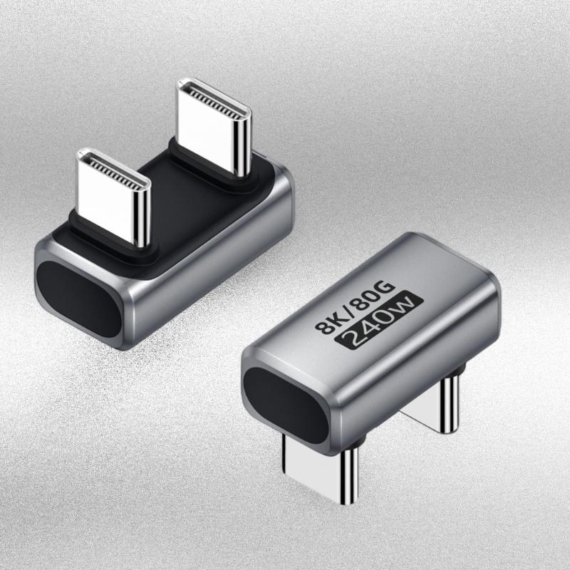 Алюминиевый адаптер USB4.0 для вывода видео 8K60Hz и совместимости с несколькими устройствами, мощность 240 Вт
