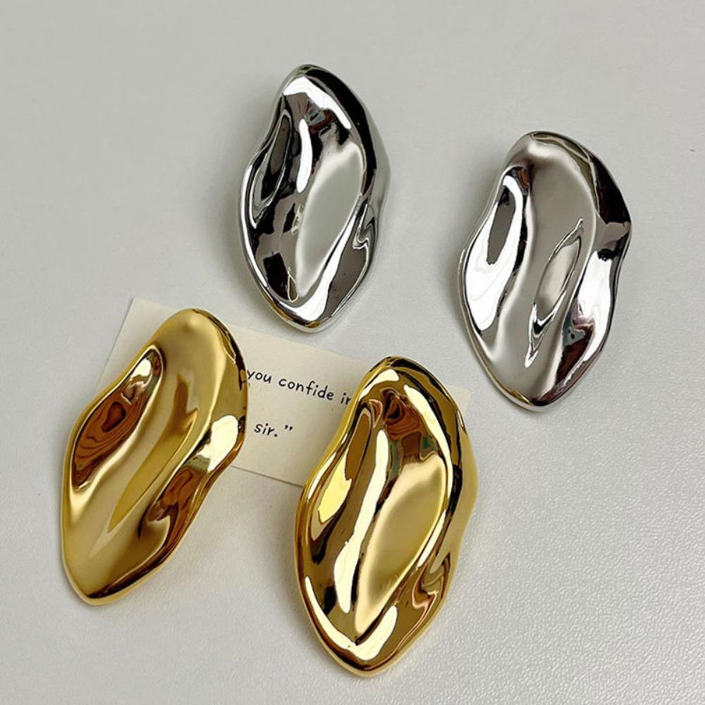 Европейско-американский стиль Геометрические Неправильной формы Серьги-гвоздики Винтажный Шик Металлические серьги Вечеринка