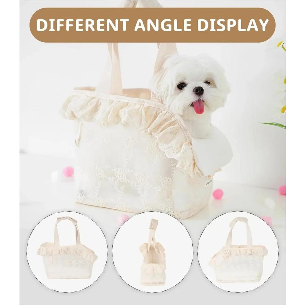 Dog Carrier for Small Dogs Rabbit cat with Large Pockets, Cotton Bag, Dog Carrier Soft Sided, Collapsible Travel Puppy Carrier