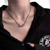 Унисекс, европейский и американский хип-хоп, двухслойное ожерелье с подвеской из титановой стали и циркония, цепочка на ключицу в холодном стиле