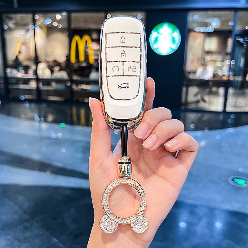 Key Cover for GAC AION Y, Trumpchi Plus, AION S, SMAX, Mei 580, and AION V - Elegant Design for Women