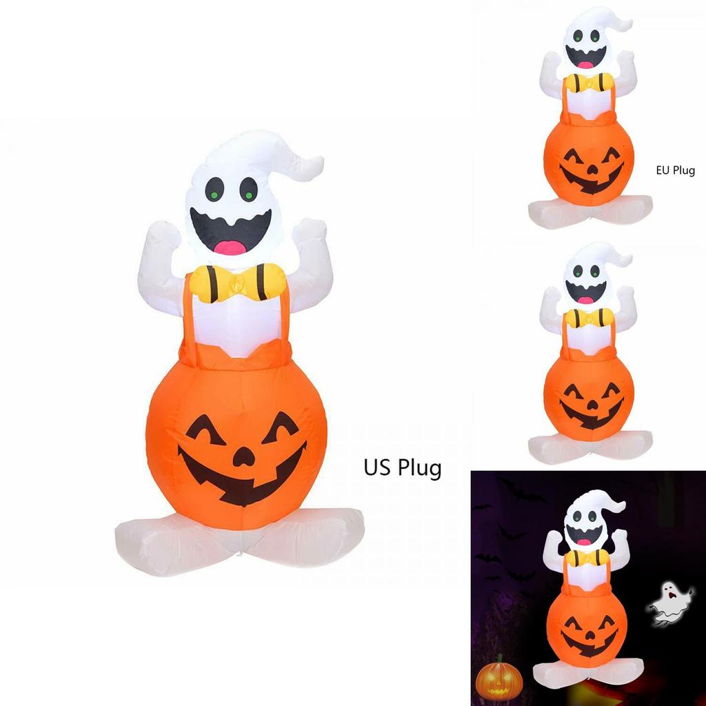 Large Inflatable Halloween Ghost Pumpkin Decoration Led Lights