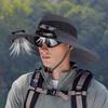 Outdoor Hat with Dual Power Supply Fan Summer Wide Brim Sun Hat Cooling Fishing Hiking Sun Protection Hat