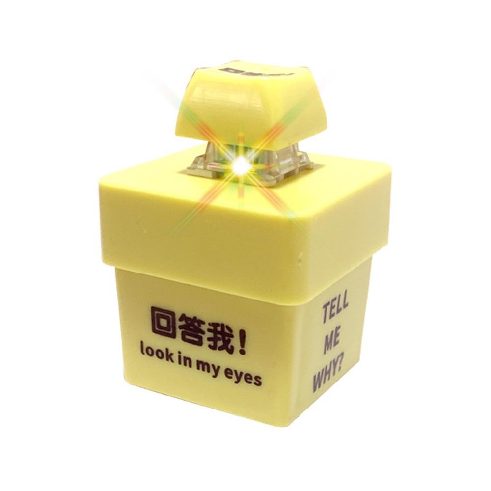 Glowing Keyboard Sound Emulator Luminous Keychain Quotation Pronunciation Luminous Keychain