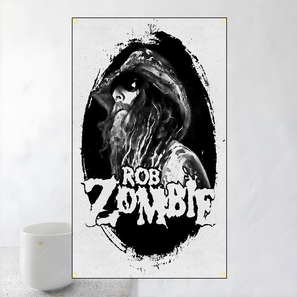 60x90см 90x150см Флаг группы Singer R-Rob Zombies Полиэстер Цифровая печать Баннер Для стены спальни Настенный ковер для улицы