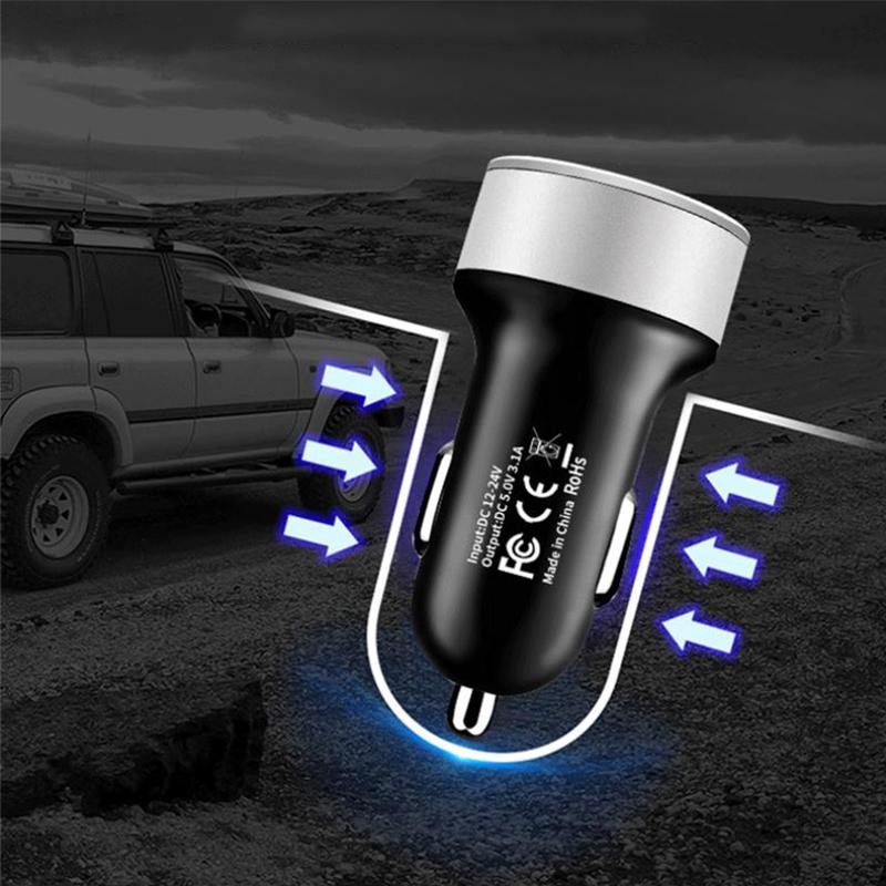 36W Car Charger Dual USB QC 3.0 Adapter Cigarette Lighter Charging for Phone QC3.0 Mini PD USB Type-C Car Adapter Socket