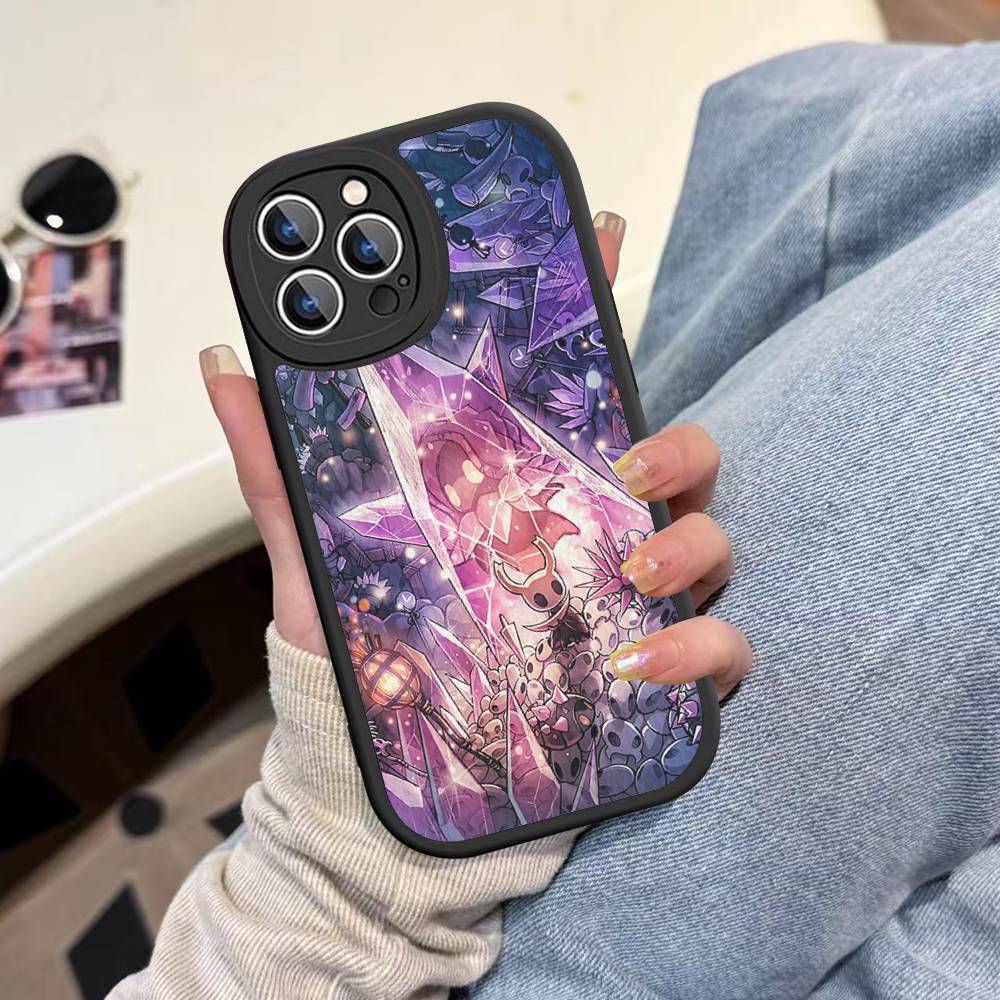 Мультяшный чехол для телефона Hollow Knight из твердой кожи для iPhone 14 13 16 Mini 15 14 11 12 Pro Max Plus Fundas
