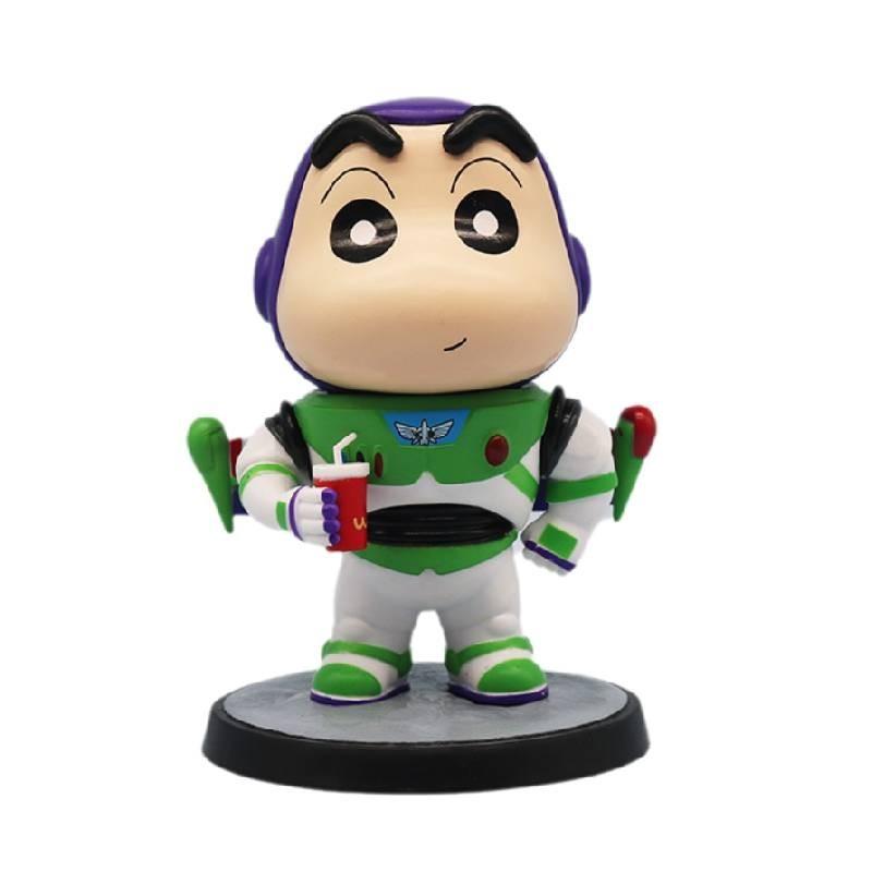 Cowboy Dicky New Crayon Shin-chan Gk Model Hand-made Decoration Pvc Material 15cm