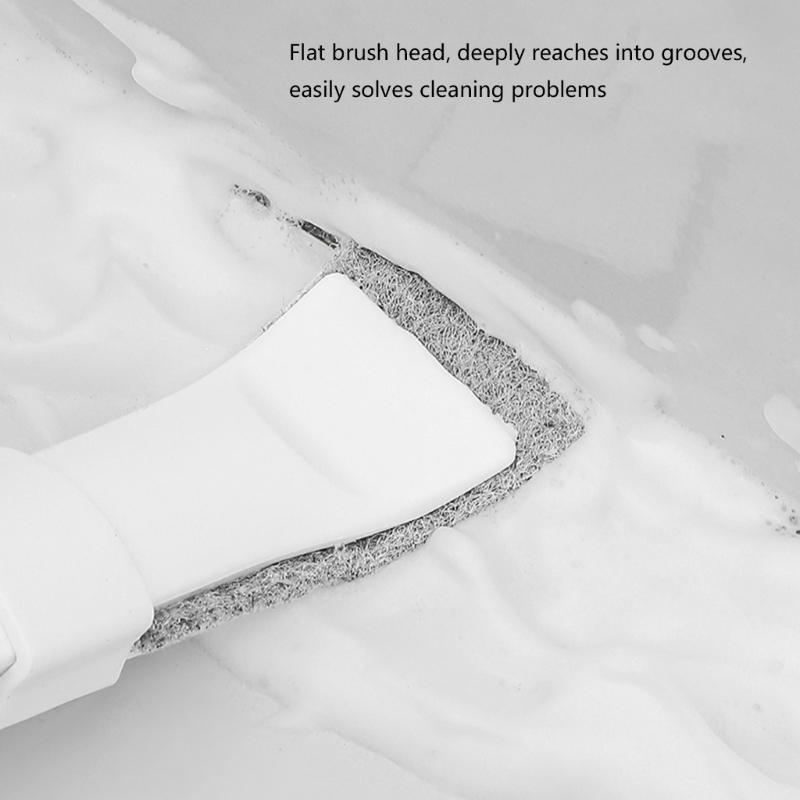 Small Space Scrubbers Crevices Brush NonAbrasive Cleaning Tool For Stubborn Grime In Tile Corner Drain Openings Tight Gaps