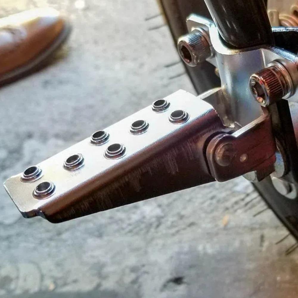 1 пара амортизирующих складных подножек, модифицированные детали, подножка, мотоцикл